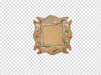 , brown wooden frame transparent background PNG clipart