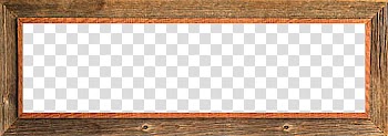 Brown wooden frame transparent background PNG clipart