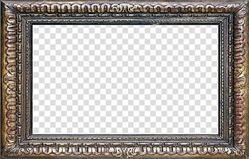 Brown wooden frame transparent background PNG clipart