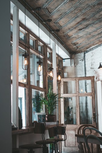 Brown Wooden Framed Glass Wall