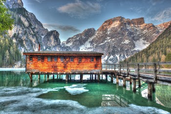Brown Wooden House Near Mountain