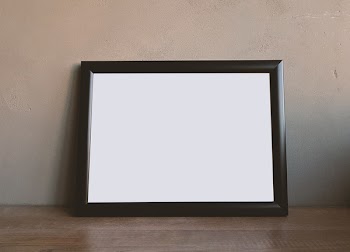 Brown Wooden Rectangular Photo Frame