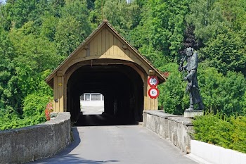 Brown Wooden Tunnel Near Green Trees during Daytime