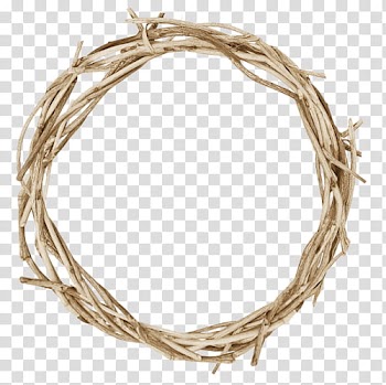 Brown wreath transparent background PNG clipart