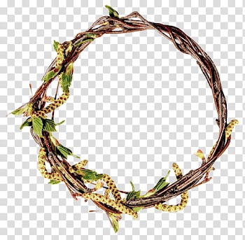 Brown wreath transparent background PNG clipart