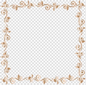 Brown wrought frame , file formats Lossless compression, Border Frame Gold transparent background PNG clipart