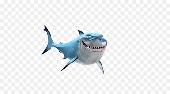 Bruce Finding Nemo Drawing Film - Smiling whale 