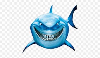 Bruce Great White Shark Drawing Youtube Clip Art - Fish Are Friends Not Food