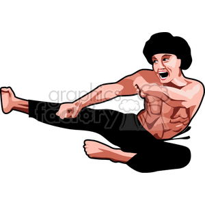 Bruce lee illustration clipart. Royalty-free GIF, JPG, EPS clipart ...