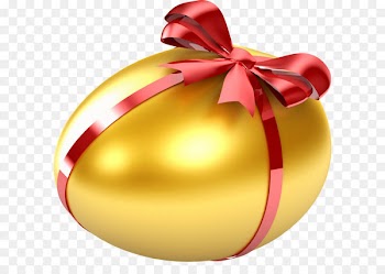 Brunch Chicken Easter egg - Gold egg PNG image 