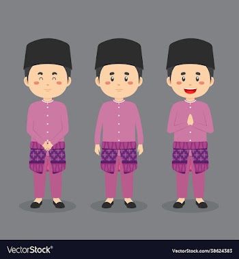 brunei character with various expression