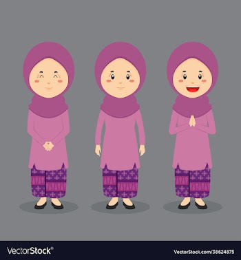 brunei character with various expression