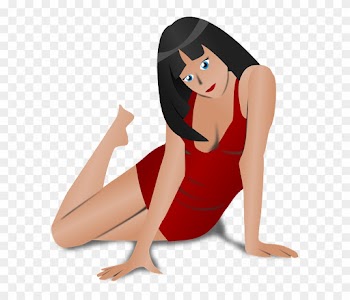 Brunette, Girl, Lady, People, Person, Red, Woman, Sexy - Ingrown Hair Removal Illustration
