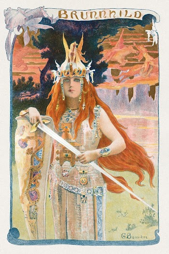 Brunnhild (1899) painting from L'Estampe | Free Photo Illustration - rawpixel