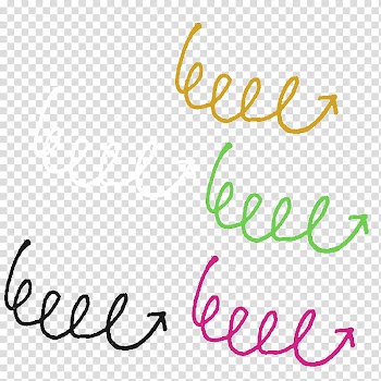 Brush, assorted-color curved lines illustration transparent background PNG clipart