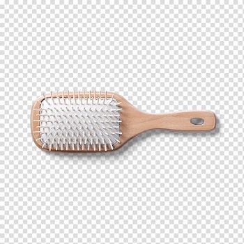 Brush Hair White, White hair brush transparent background PNG clipart