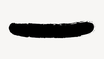 Brush stroke collage element, black | Free Vector - rawpixel