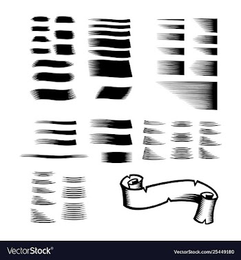 Brush wood cut template vector image