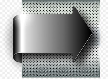 Brushed metal Illustration - Metal arrow 