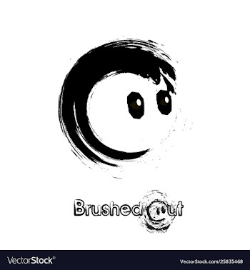Brushed out vector image