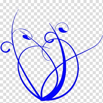 Brushes, blue lines transparent background PNG clipart