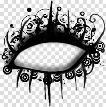 Brushes, grayscale of abstract art transparent background PNG clipart