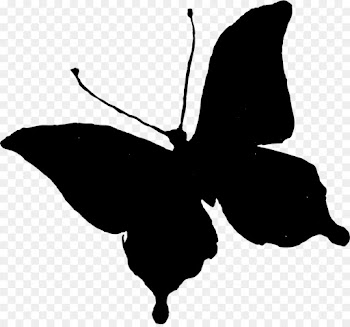 Brushfooted Butterflies, Silhouette, Butterfly, Black PNG