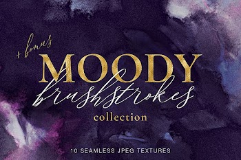 Brushstroke Textures Collection - 10 Seamless Digital Papers