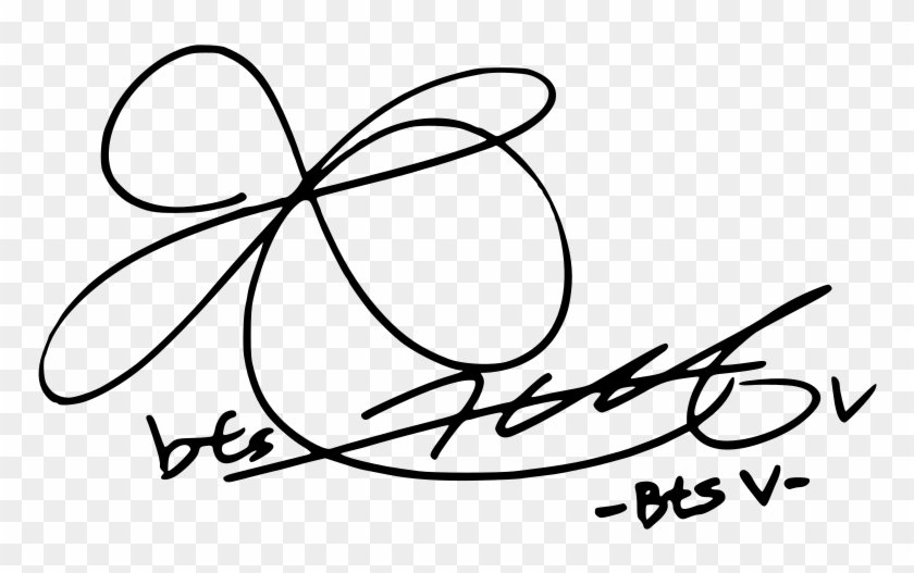 Bts' V Signature - Taehyung Signature Png