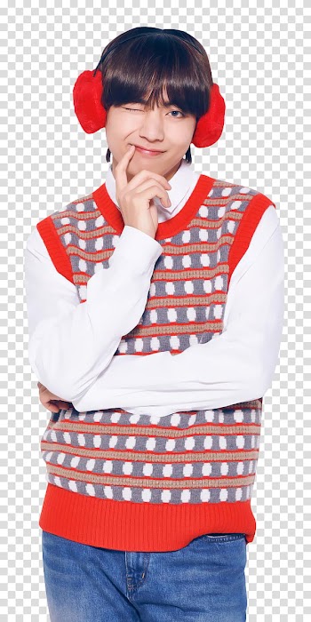 BTS BTS X LG MERRY CHRISTMAS, V from BTS transparent background PNG clipart
