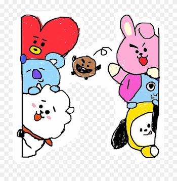 Bts Cute Kpop Bt21 Createdbybts Universtar Superstar - Doodle Bt21