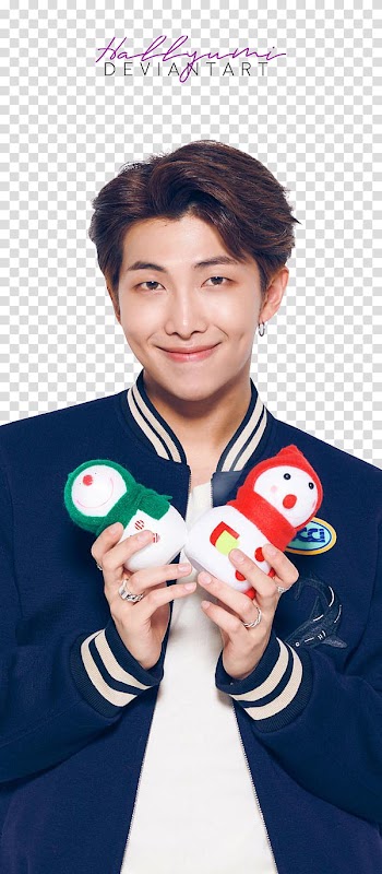 BTS LG Christmas, BTS RM transparent background PNG clipart