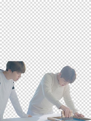 BTS, man holding brown wooden frame transparent background PNG clipart