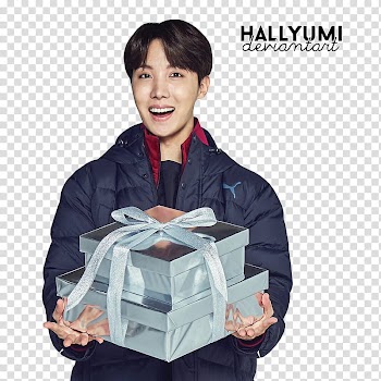BTS, man holding gift boxes transparent background PNG clipart
