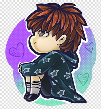 BTS Mangaka Chibi Anime Drawing, Chibi transparent background PNG clipart