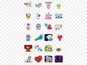 BTS Sticker Line Friends Paper - line 