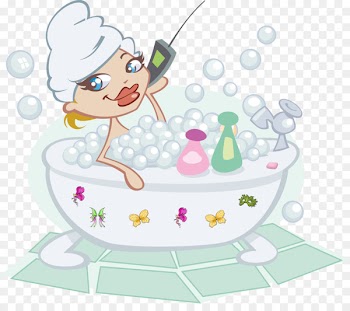 Bubble bath Bathing Bath bomb Clip art - take a bath 