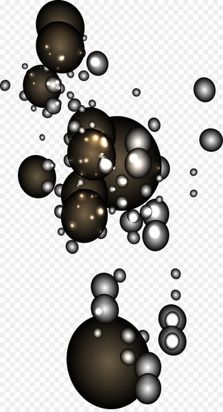 Bubble Black White Designer - Little fresh black bubbles 