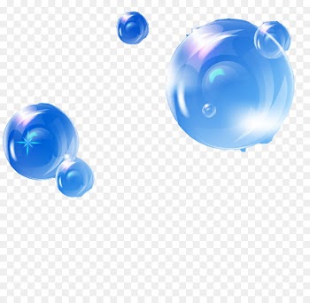 Bubble Blue Sky Foam - Blue air bubbles under the sun 