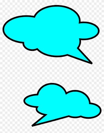 Bubble Cloud Speech Balloon Callout Clip Art - Speech Balloons Png Yellow