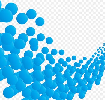Bubble Dots Blue Euclidean vector - Vector illustration blue bubbles 