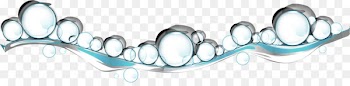 Bubble Drop Line - Vector water lines with bubbles 