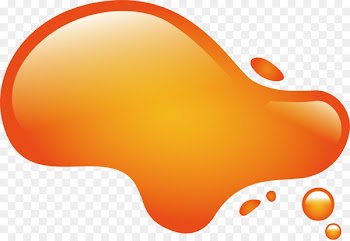 Bubble Drop Orange - Orange water droplets bubble 
