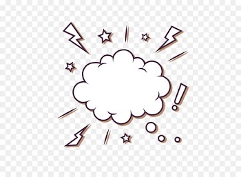 Bubble Euclidean vector Cloud Speech balloon - Stars lightning cloud text bubble 