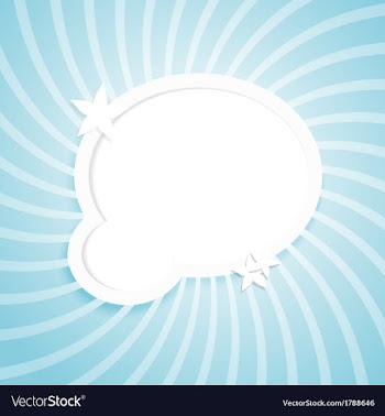 Bubble for information with white flowers vector image