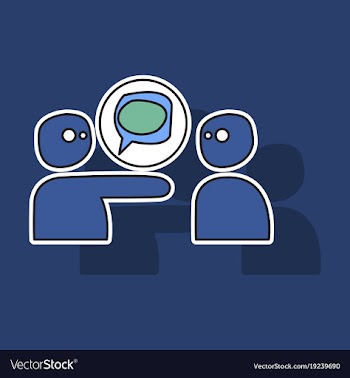 Bubble of communication for technology and social vector image