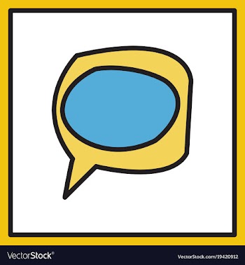 Bubble of communication for technology and social vector image