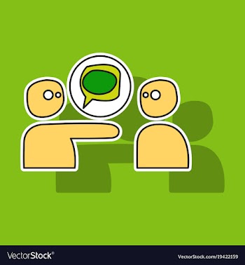 Bubble of communication for technology and social vector image