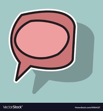 Bubble of communication for technology and social vector image