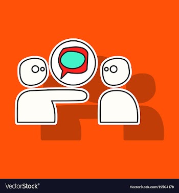 Bubble of communication for technology and social vector image